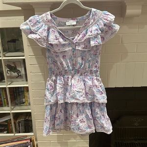 LoveShackFancy for Target Purple Mini Ruffle Dress